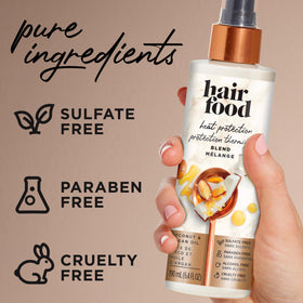 Hair Food Coconut & Argan Oil Heat Protectant Spray close-up of nozzle