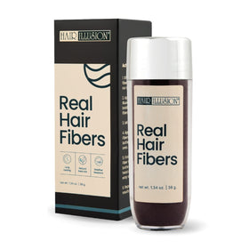 Hair Illusion Dark Brown Hair Fibers 38g front view