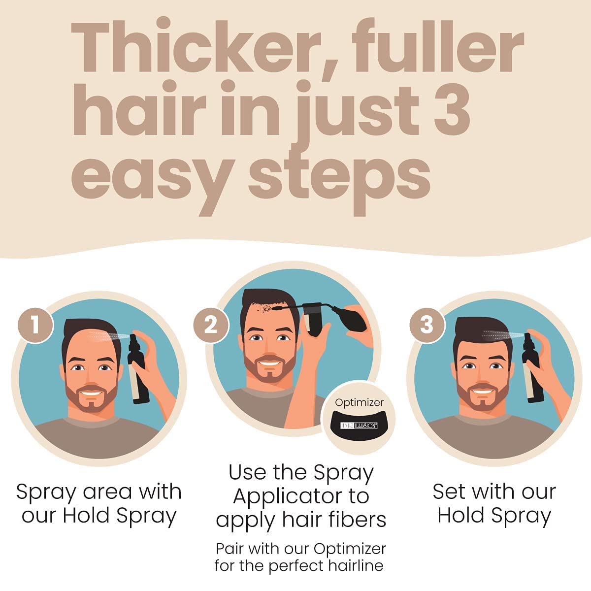Hair Illusion Dark Brown Hair Fibers 38g with other hair care products