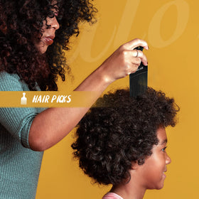 Hair pick from SALON SILK comb set for volume
