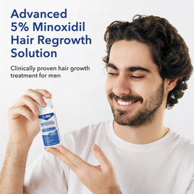 Hair Regen Minoxidil Liquid 5% bottle with dropper