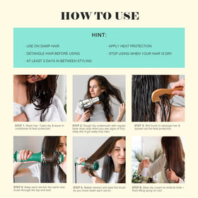 Hair Trends Blow Dryer Brush demonstrating styling capability