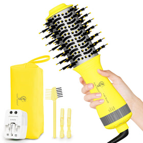Hair Trends Dual Voltage Hair Dryer Brush front view