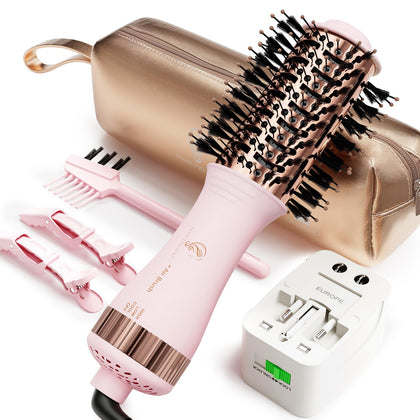 Hair Trends Dual Voltage Hot Air Brush Dryer front view