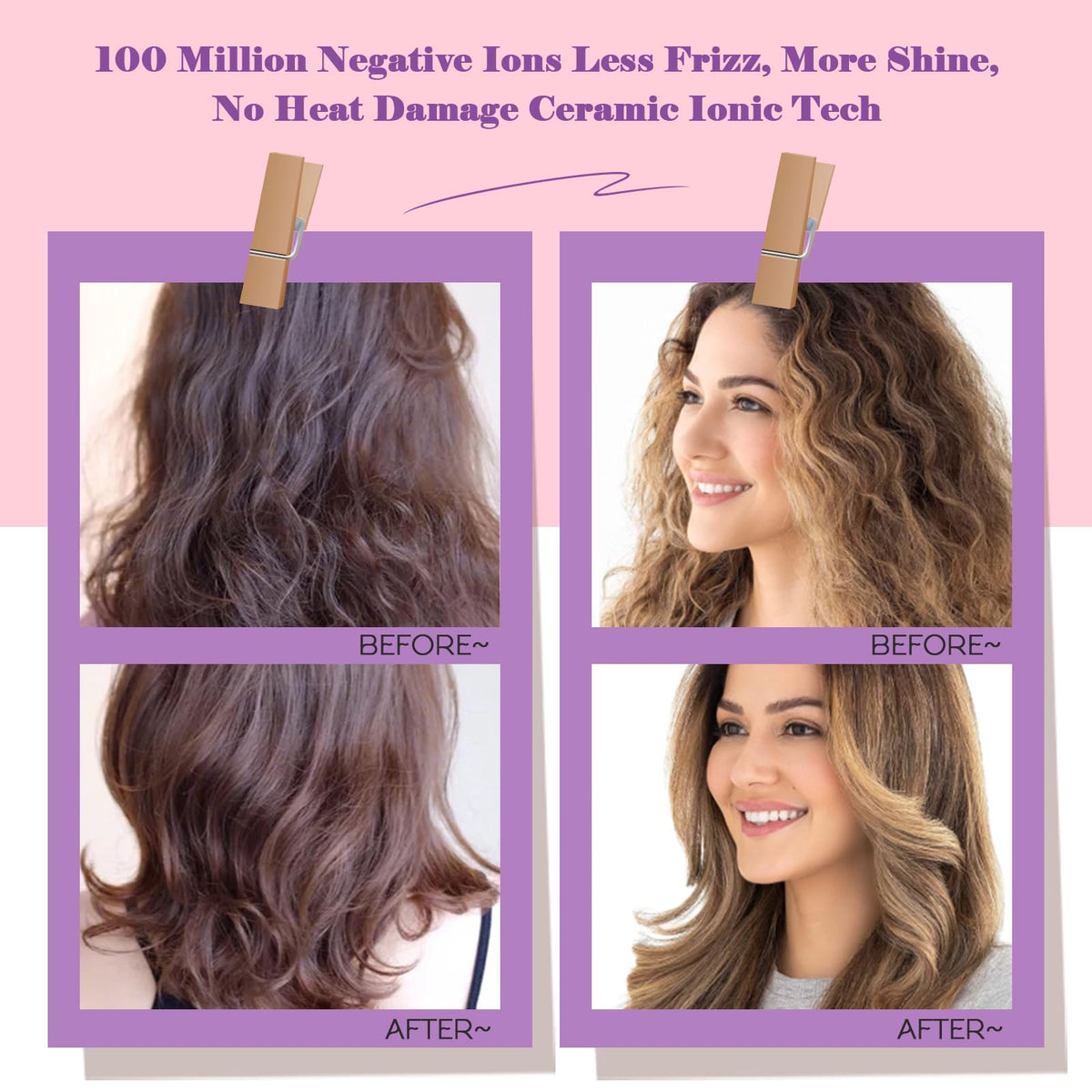 Hair Trends Dual Voltage Travel Hair Dryer Brush side view