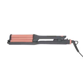 Hairitage 3 Barrel Curling Iron side view showing barrels