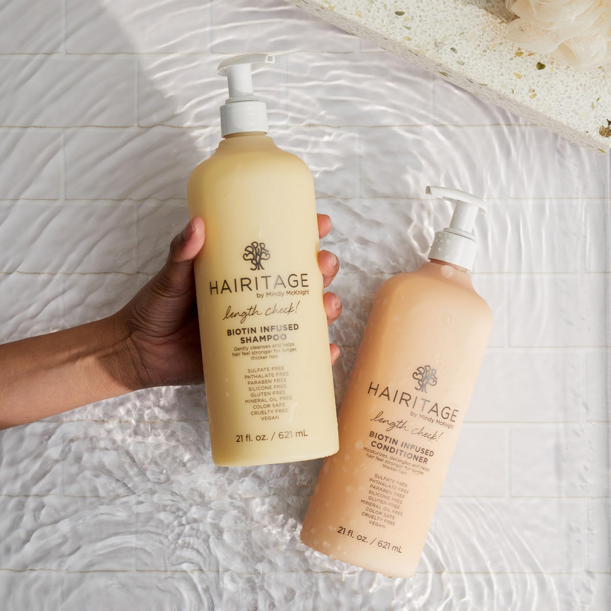 Hairitage Biotin Conditioner bottle with label