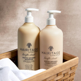Hairitage Biotin Shampoo and Conditioner Set packaging
