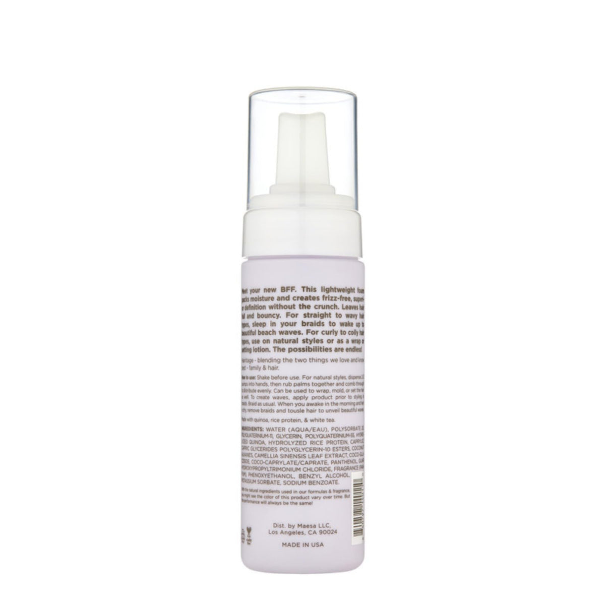 Hairitage Curl Mousse Foam 5 oz back view