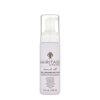 Hairitage Curl Mousse Foam 5 oz front view