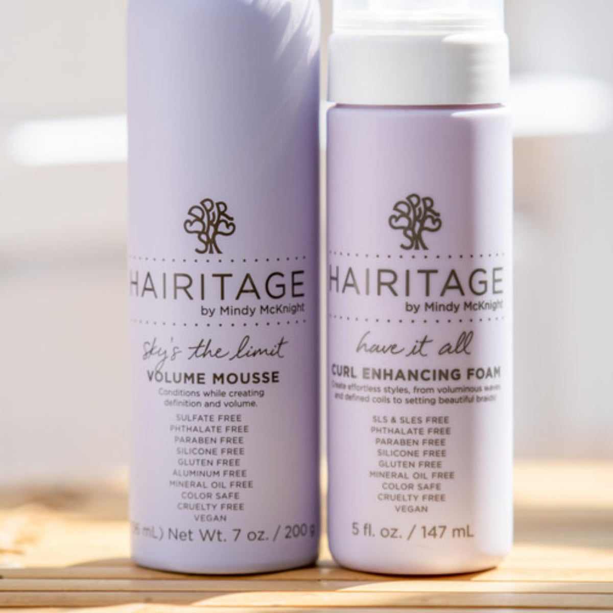 Hairitage Curl Mousse Foam 5 oz packaging details