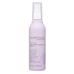 Hairitage Frizz Free Anti-Humidity Heat Protectant Spray front view 6oz