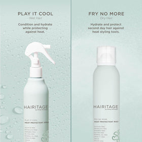 Hairitage Heat Protectant Spray packaging details