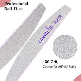 Half-moon shaped nail file from CANVALITE close-up