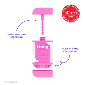 Hally Hair Shade Stix Pink packaging with product details
