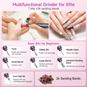 Halmai Electric Nail Drill in a beauty toolkit