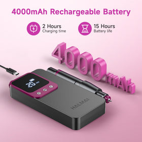 Halmai Electric Nail Drill in hand for portability