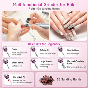 Halmai Electric Nail Drill with safety lock feature