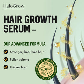 HALOGROW Hair Growth Serum Spray bottle side view