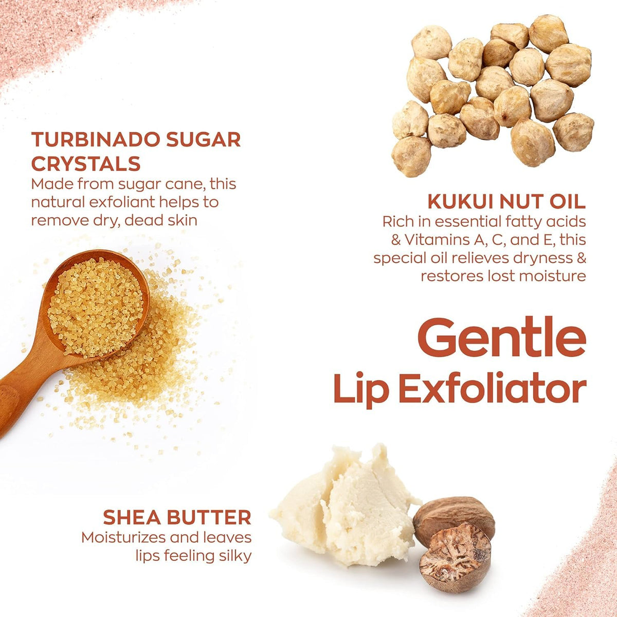 Hanalei Vegan Sugar Lip Scrub with shea butter ingredients