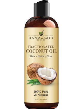Handcraft Blends Fractionated Coconut Oil 8 Fl Oz front view