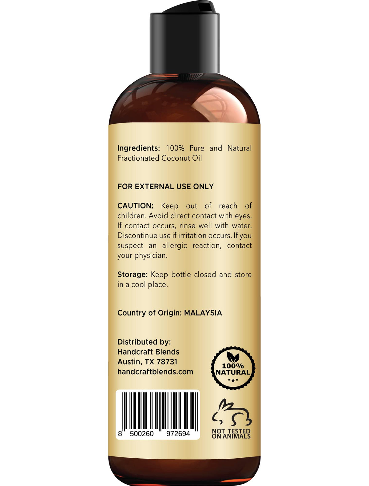 Handcraft Blends Fractionated Coconut Oil with essential oils