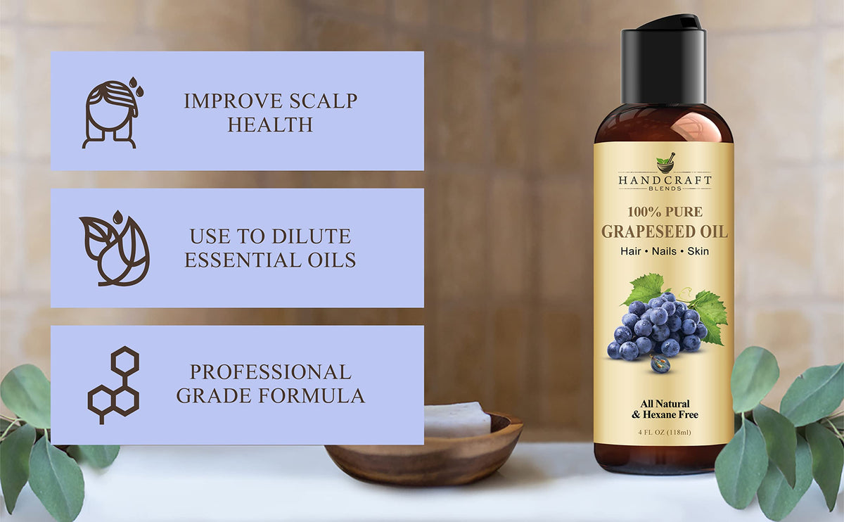 Handcraft Blends Grapeseed Oil in a lifestyle setting