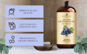 Handcraft Blends Grapeseed Oil in a massage setting