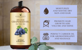 Handcraft Blends Grapeseed Oil packaging details