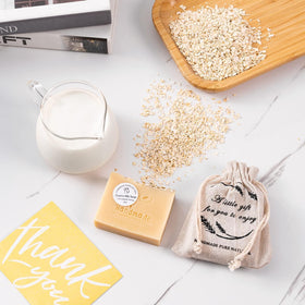 Handmade bar soap in peacoeye gift set