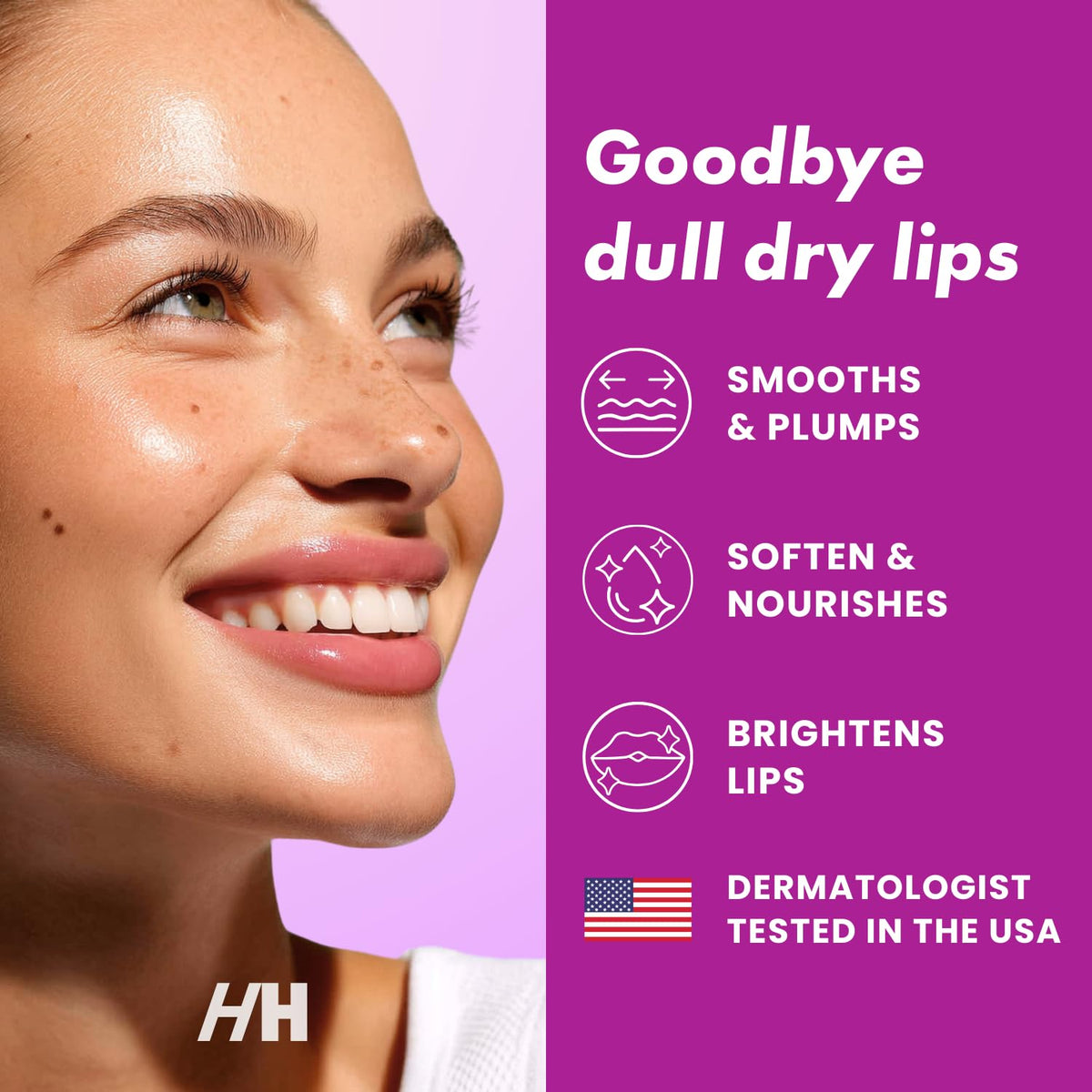 Handmade Heroes Bakuchiol Lip Scrub open with product visible