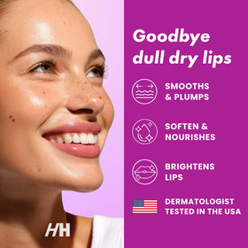Handmade Heroes Bakuchiol Lip Scrub open with product visible