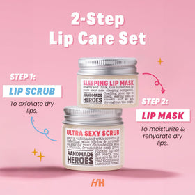 Handmade Heroes Coconut Lip Mask All Nighter front view