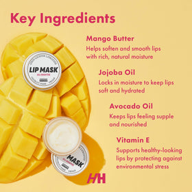 Handmade Heroes Coconut Lip Scrub and Mask set displayed together