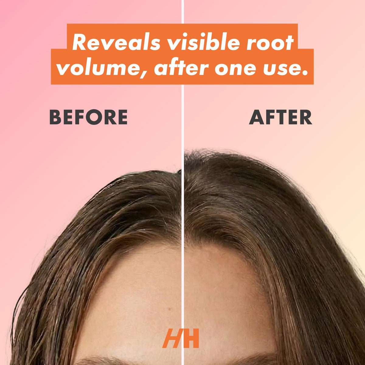 Handmade Heroes Non Aerosol Dry Shampoo Powder dark hair application