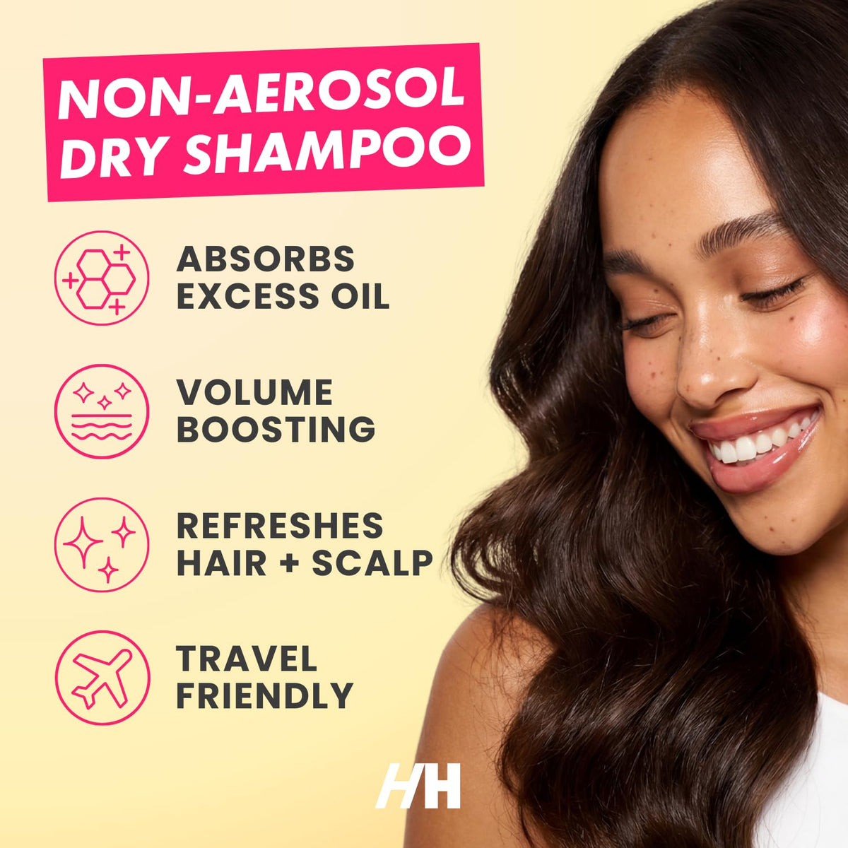 Handmade Heroes Non Aerosol Dry Shampoo Powder packaging side view