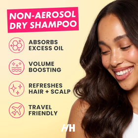 Handmade Heroes Non Aerosol Dry Shampoo Powder packaging side view