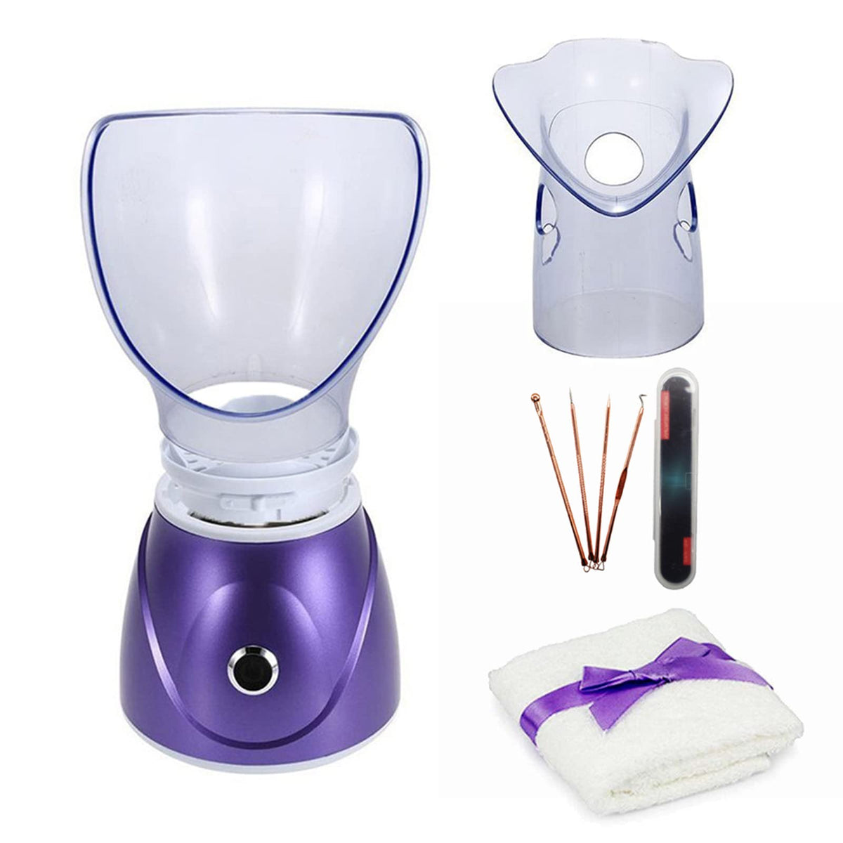 Hann Facial Steamer purple model front view