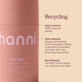 HANNI Fatty Body Moisturizer Stick in a skincare routine