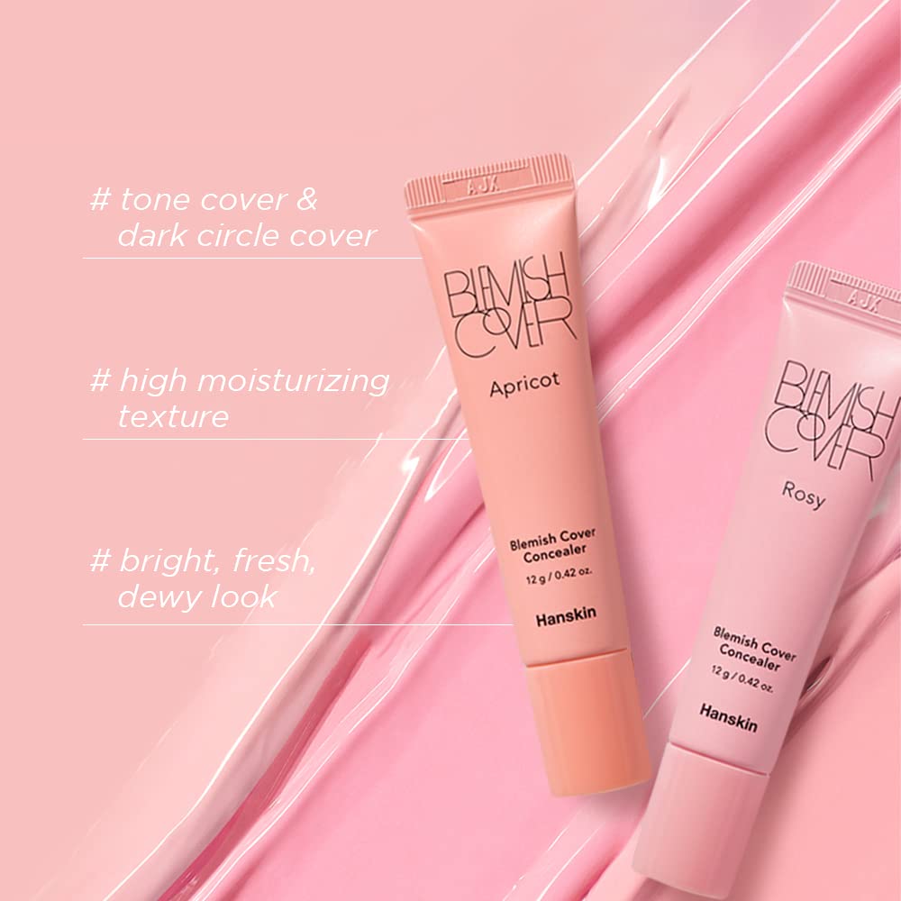 Hanskin Blemish Cover Rosy Concealer application on model