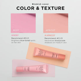 Hanskin Blemish Cover Rosy Concealer texture close-up