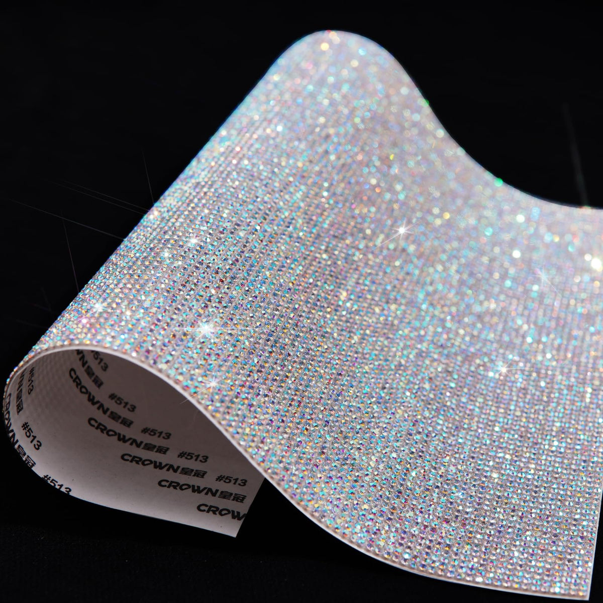HANWER Bling Rhinestone Sheet front view with AB colour
