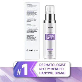 HANYWIL Dark Spot Remover Serum side view showing pump