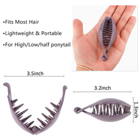 Hapdoo Small Banana Clip showing teeth design for secure hold