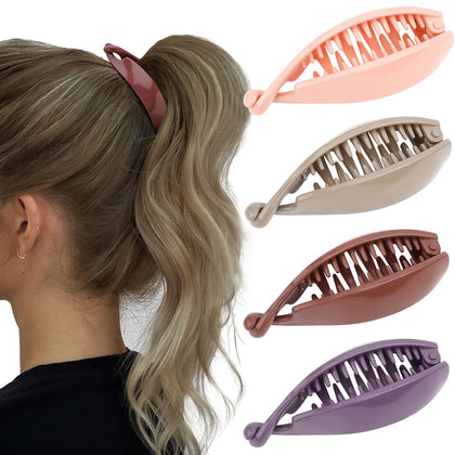 Hapdoo Small Banana Clips in assorted colours front view