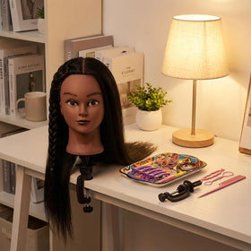 HAPOWELL mannequin head with hair braided