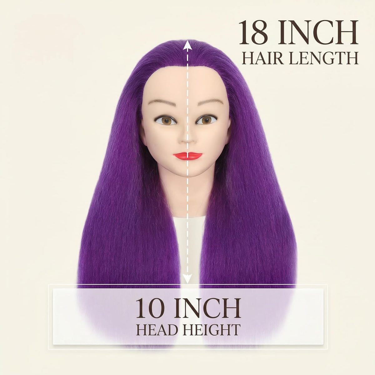 HAPOWELL mannequin head with various hairstyles