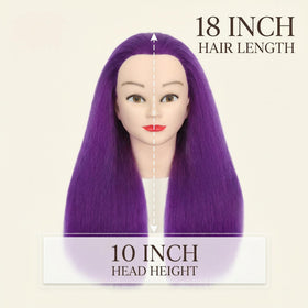 HAPOWELL mannequin head with various hairstyles