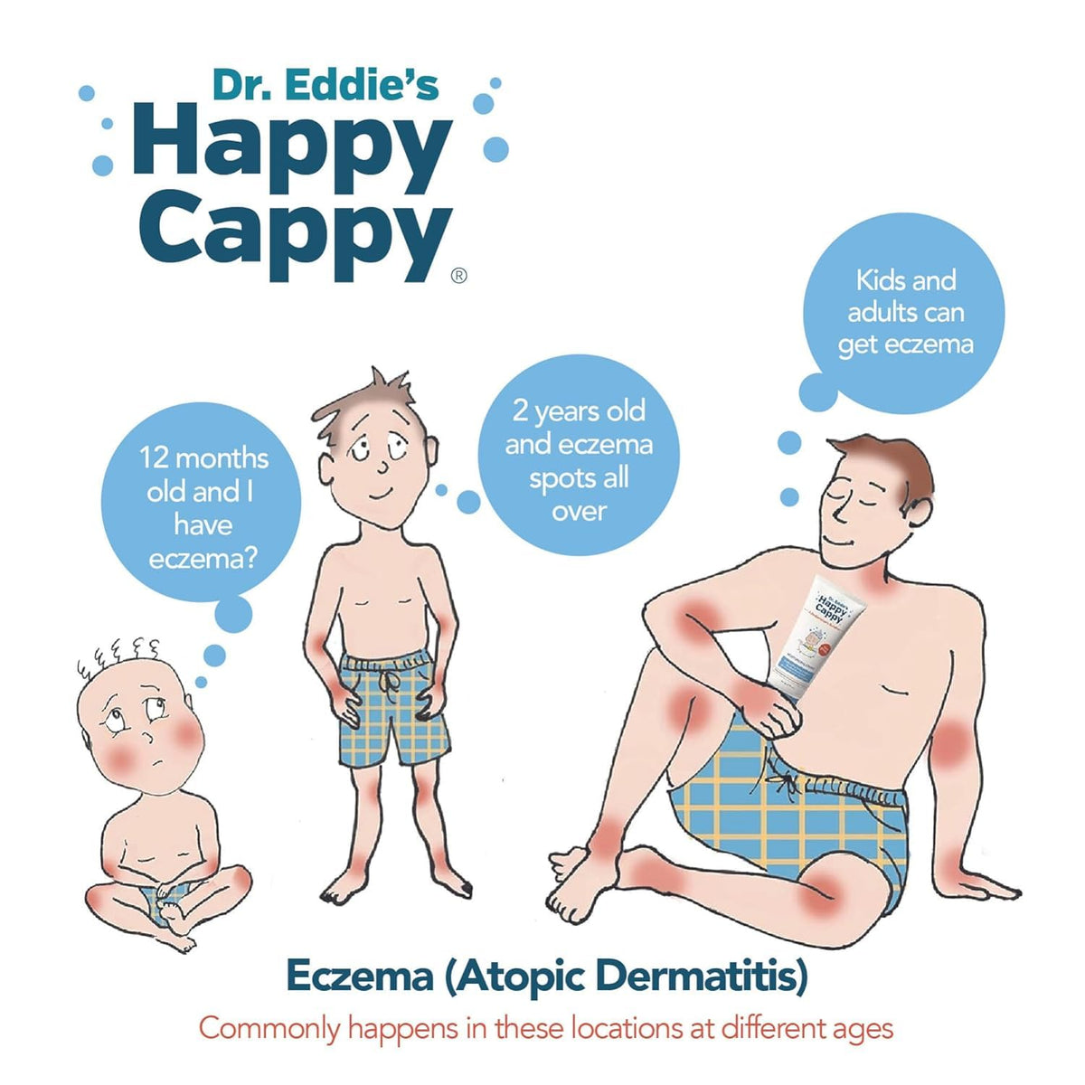 Happy Cappy Beanie Brush with soft bristles for gentle scalp massage