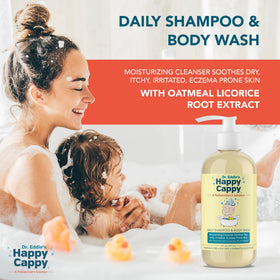 Happy Cappy Daily Medicated Shampoo and Body Wash with apple extract